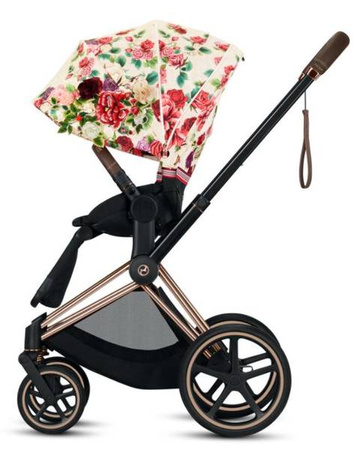 Cybex e-Priam 4.0 Rama ze Stelażem Siedziska + Tapicerka Wózek Spacerowy Spring Blossom Light