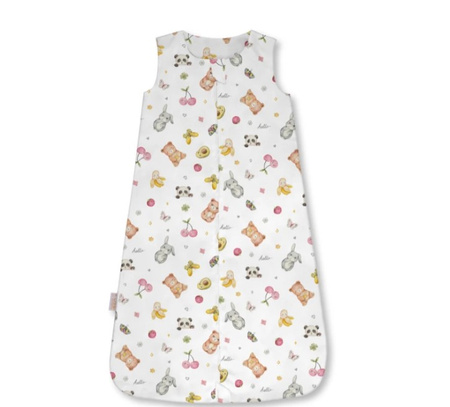 Waldin Śpiworek 2.5 TOG CandyCute Biały Rozmiar M