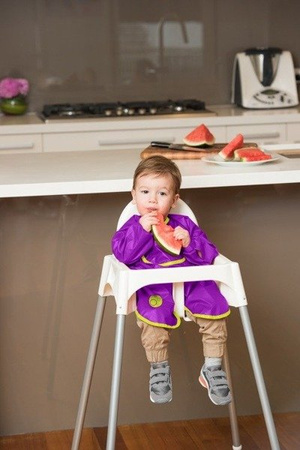 B.Box Fartuszek-śliniaczek wodoodporny z rękawami Ocean Breeze