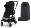 Cybex Melio Carbon Wózek Spacerowy Magic Black + Cybex Śpiworek Snogga 2 Gratis