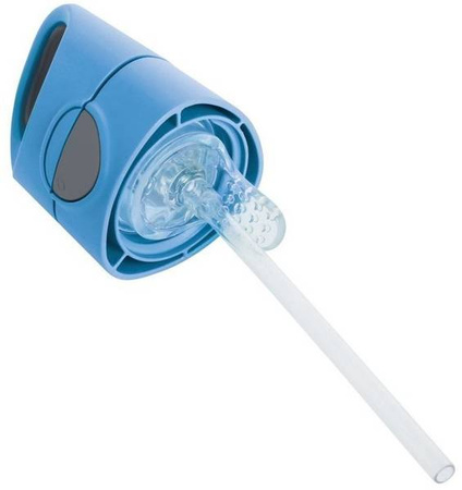 B. Box Butelka Tritanowa Ze Słomką 450 ml Blue Slate