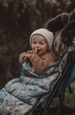 Makaszka Śpiworek Premium Do Wózka 12-36m Black