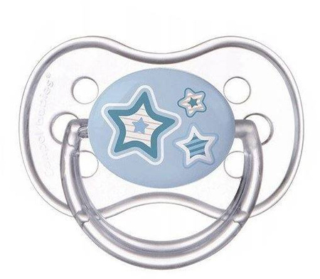 Canpol Smoczek Uspokajający Silikonowy Symetryczny Powyżej 18m 22/582_blu Niebieski