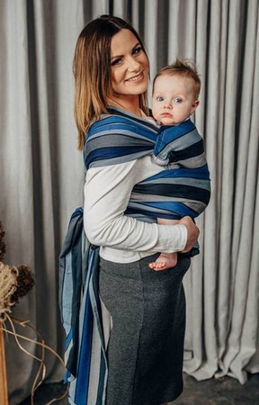 LennyLamb Nosidełko LennyHybrid Half Buckle, Splot Skośno-Krzyżowy, 100% Bawełna Wodospad