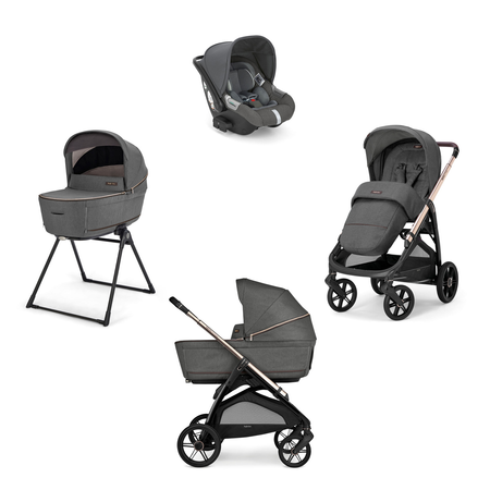 Inglesina Aptica System Quattro Wózek Głęboko-Spacerowy Fotelikiem Darwin Velvet Grey