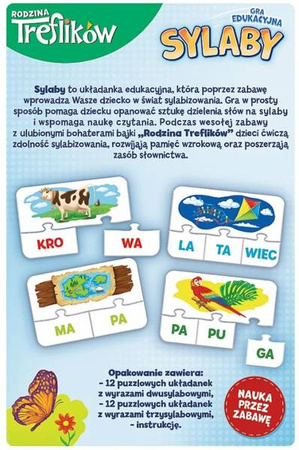 Trefl Sylaby Gra Edukacyjna Rodzina Treflików