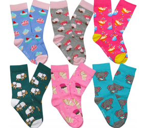 Be Snazzy Skarpetki Bawełniane Długie Wzorzyste Rozmiar 27-29