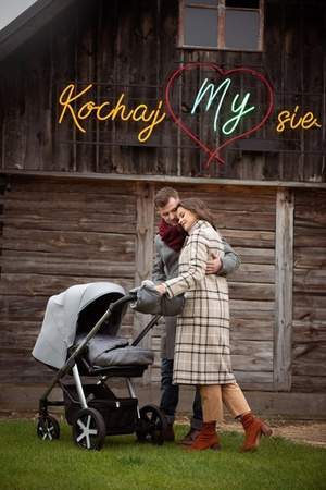 Baby Design Husky 2022 Wózek Głęboko-Spacerowy 117 Graphite Koła Pompowane