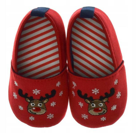 Yo!Club Buciki Buty Niemowlęce Renifery Pantofelki 6 - 12m