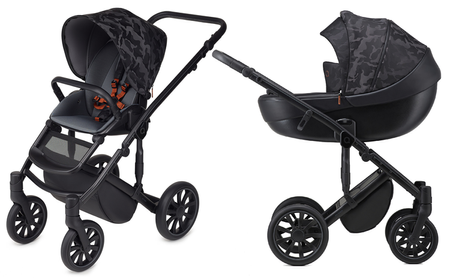 Anex M/Type Special Edition Wózek Głęboko-Spacerowy Hide + Cybex Aton B2 i-Size Fotelik Samochodowy 0-13kg + Baza One Volcano Black