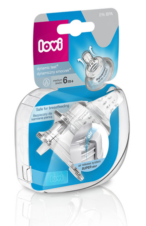 Lovi Super Vent Dynamiczny Smoczek Do Karmienia 6m+ Średni 18/751