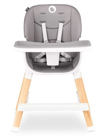 Lionelo Mona Drewniane Krzesełko Do Karmienia Stone