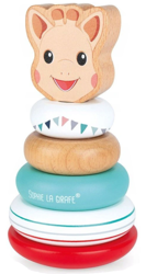 Janod Układanka Drewniana Piramida Wańka - Wstańka Żyrafka Spphie