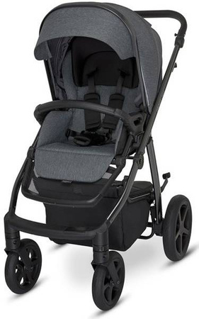 Espiro Next Up Wózek Głęboko-Spacerowy Koła Pompowane 2w1 607 Gray Shades