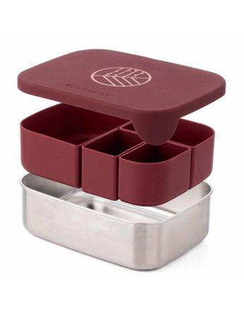 Ecorascals BENTO Lunch Box Bordowy