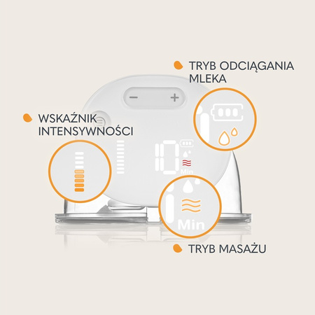 Lionelo Fidi Free Simple Laktator Muszlowy Hands-Free