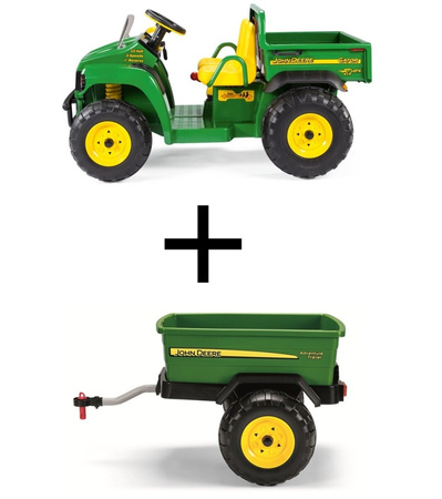 PegPerego John Deere Gator Hpx 12v Wywrotka z Przyczepą