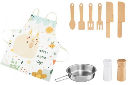 HyperMotion Drewniana Kuchnia Dla Dzieci + Akcesoria