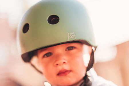 Scootandride Kask z Odblaskami XXS-S dla Dzieci 1-5 Lat Forest Owl