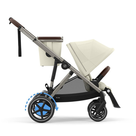 Cybex E-Gazelle S Wspomagany Wózek Spacerowy Rama Taupe Seashell Beige