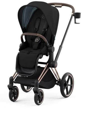 Cybex Priam 4.0 Wózek Głęboko-Spacerowy + Fotelik Samochodowy Cloud T 0-13kg Deep Black