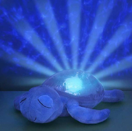 Cloud B Tranquil Turtle Aqua Lampka Nocna z Projekcją Świetlną Żółw Podwodny Fioletowy