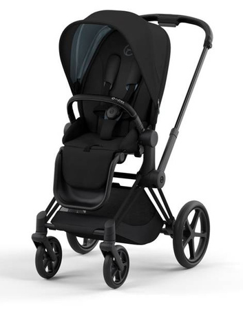 Cybex Priam 4.0 Wózek Głęboko-Spacerowy + Fotelik Samochodowy Cloud T 0-13kg Deep Black