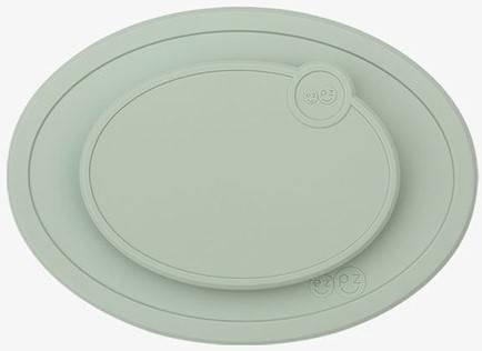 EZPZ Silikonowa Pokrywka Do Małego Talerzyka Mini Mat Pastelowa Zieleń
