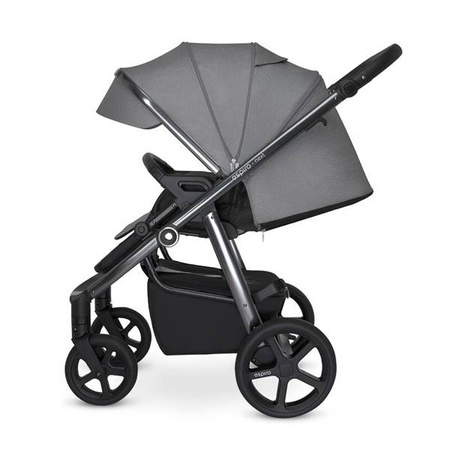 Espiro Next Up Wózek Głęboko-Spacerowy Koła Pompowane 2w1 607 Gray Shades