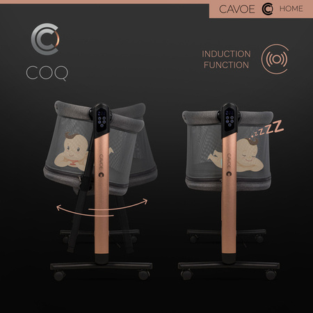 Cavoe Elektryczna kołyska łóżeczko 4w1 COQ Meteorite
