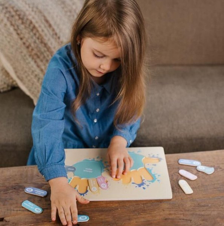 Trefl Paluszki Liczbuszki Zabawki Drewniane 61396