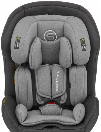 Sesttino Hexagon Pro i-Size Fotelik Samochodowy Gray/Black 0-36 kg