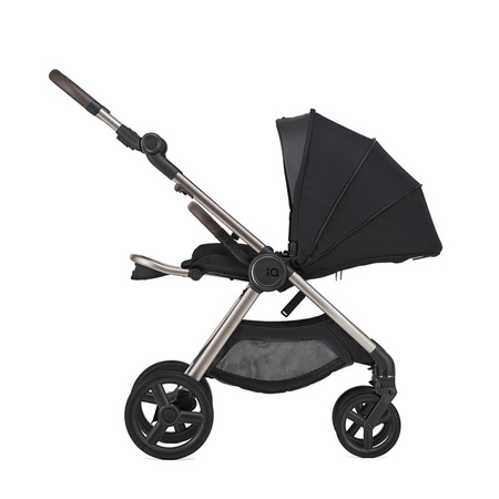 Anex IQ Premium New Transfarmation Wózek Głęboko-Spacerowy Smoky + Cybex Aton B2 i-Size Fotelik Samochodowy 0-13kg + Baza One Volcano Black