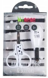 MINENE Zestaw Nożyczki + Cążki do Paznokci   Biały