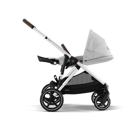Cybex Gazelle S Wózek Spacerowy Bliźniaczy Rama Srebrna Lava Grey