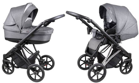 Coletto Craft Wózek Głęboko-Spacerowy 2w1 C-02 Czarna Rama