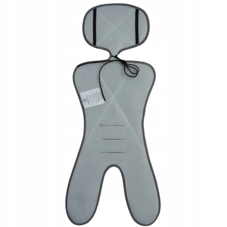 Simple Wool Little Merry 2.0 Wkładka Termoaktywna z Wełny Merino do Fotelika 0-13 kg Szary