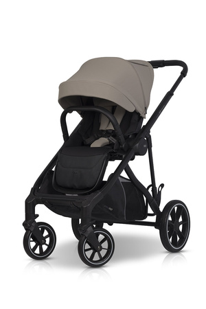 Easy Go Duoflex Wózek Głęboko-Spacerowy Bliźniaczy Rok po Roku Savana Beige 1 Siedzisko 1 Gondola