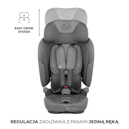 Kinderkraft FIX2GO Fotelik Samochodowy 9-36 kg Szary
