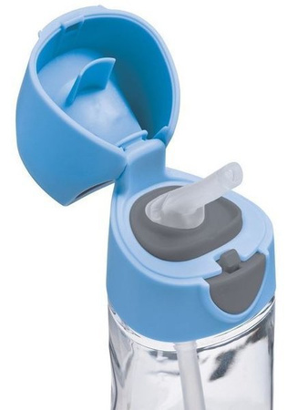 B.box Bidon Tritanowy ze Słomką 450 ML Blue Slate