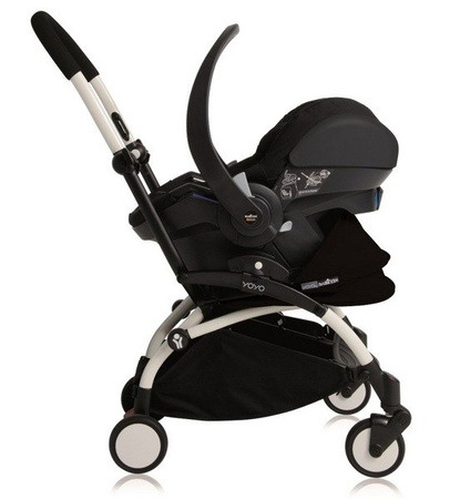 BeSafe Fotelik samochodowy iZi Go Modular + adaptery do wózka Babyzen czarny