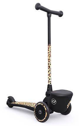 Scootandride Highwaykick 2 Lifestyle Hulajnoga Trójkołowa Balansowa z Zamykanym Schowkiem 2+ Leopard