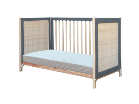 Theo Bebe Oceania Łóżeczko Ratanowe 60x120cm Silex