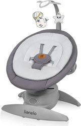 Lionelo Mell - leżaczek-bujaczek z Bluetooth Grey Stone