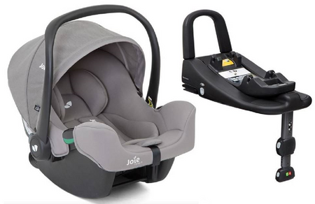 Joie I-Snug 2 Fotelik Samochodowy 0-13 kg Grey Flannel + Joie I-Base Advance
