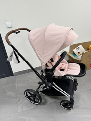 [OUTLET] Cybex Priam 4.0 Wózek Spacerowy Peach Pink Rama Chrome Brown
