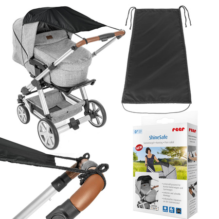 Reer Daszek Przeciwsłoneczny Osłona do Wózka UV50+ Czarny