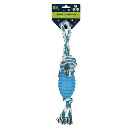 Trik&Roll Szarpak dla Psa 34 cm Piłka Niebieski