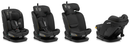 Sesttino Oktagon Pro Fotelik Samochodowy Black 0-36 kg