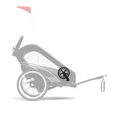 Cybex Zeno Bike Przyczepka Rowerowa All Black